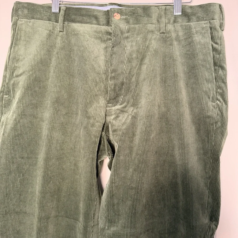 Vintage Polo Ralph Lauren Men's Olive Green Corduroy Classic Fit Pants 36X32 90s